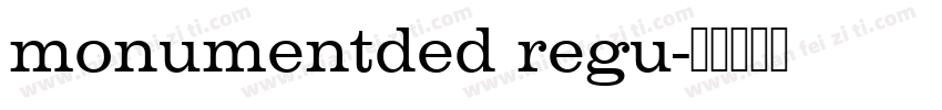 monumentded regu字体转换